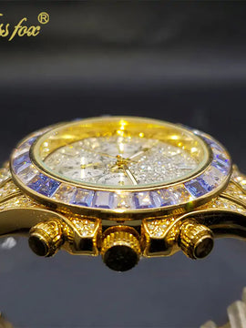 Luxury Gold Waterproof Stainless Steel Watch